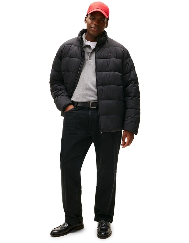 Big &And Tall Water Repellent Ripstop Jacket in Black image 5