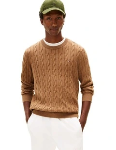 Classics Cable Knit Relaxed Fit Jumper in Brown