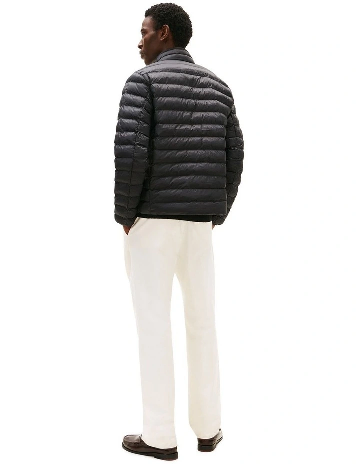 Packable Quilted Jacket in Black image 2