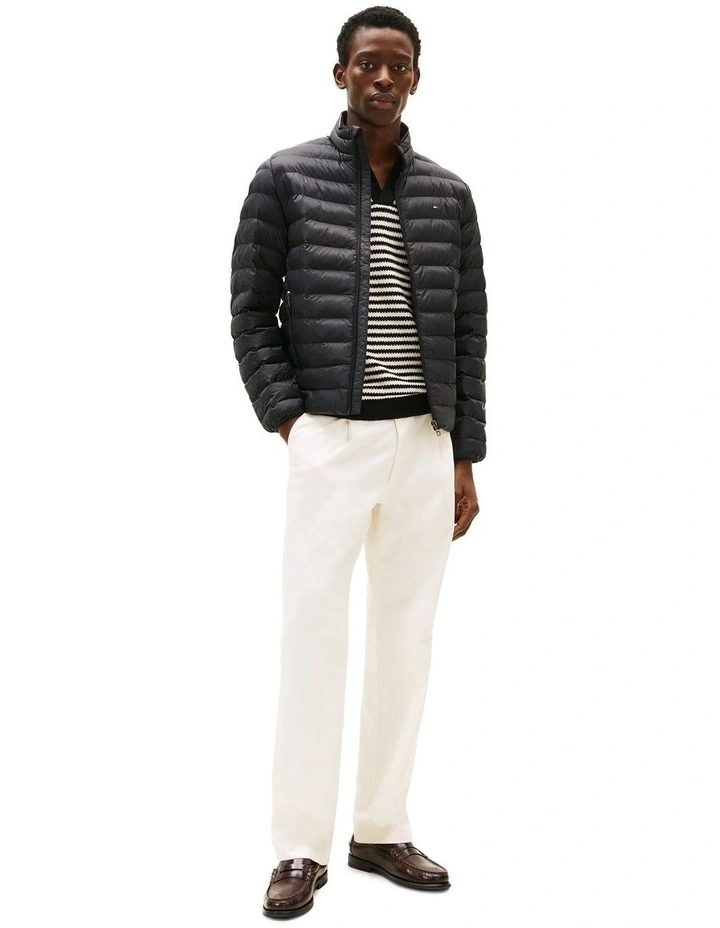 Packable Quilted Jacket in Black image 3