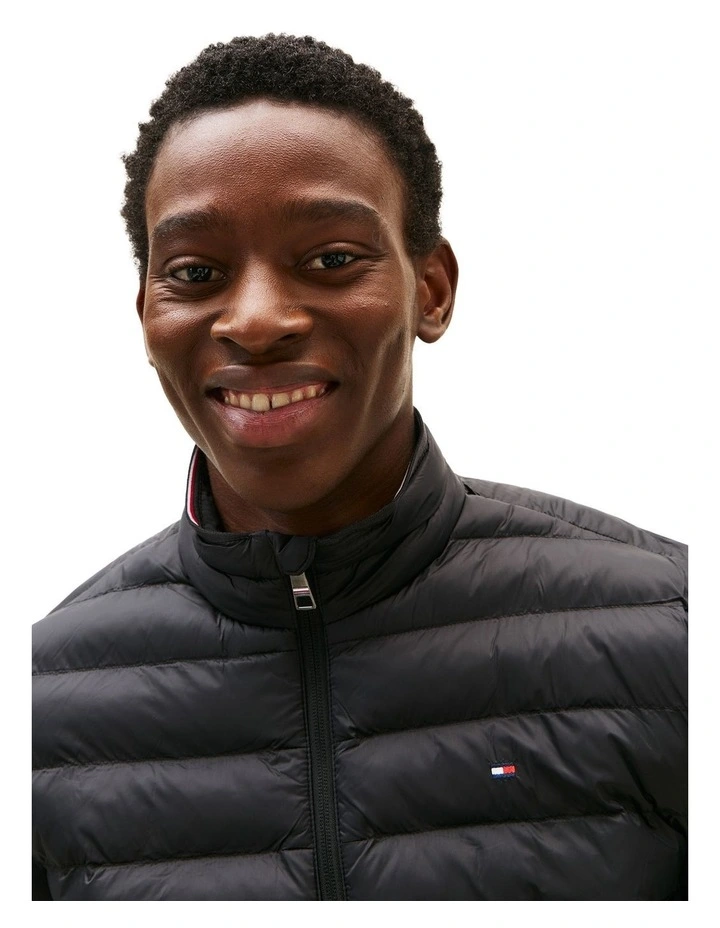 Packable Quilted Jacket in Black image 4