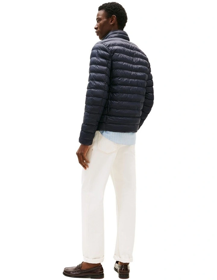 Packable Quilted Jacket in Navy image 2