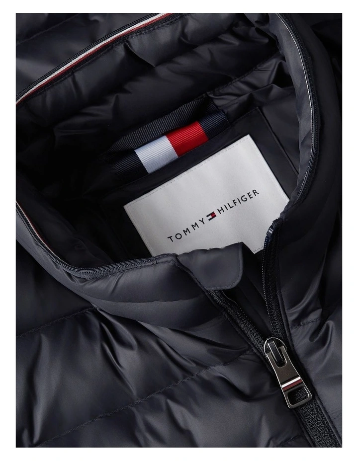 Packable Quilted Jacket in Navy image 6