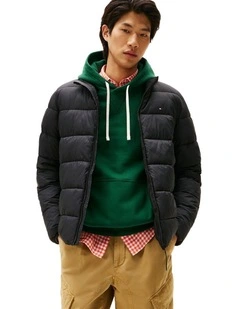 Stand Collar Jacket in Black
