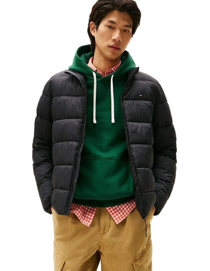 Stand Collar Jacket in Black image 1