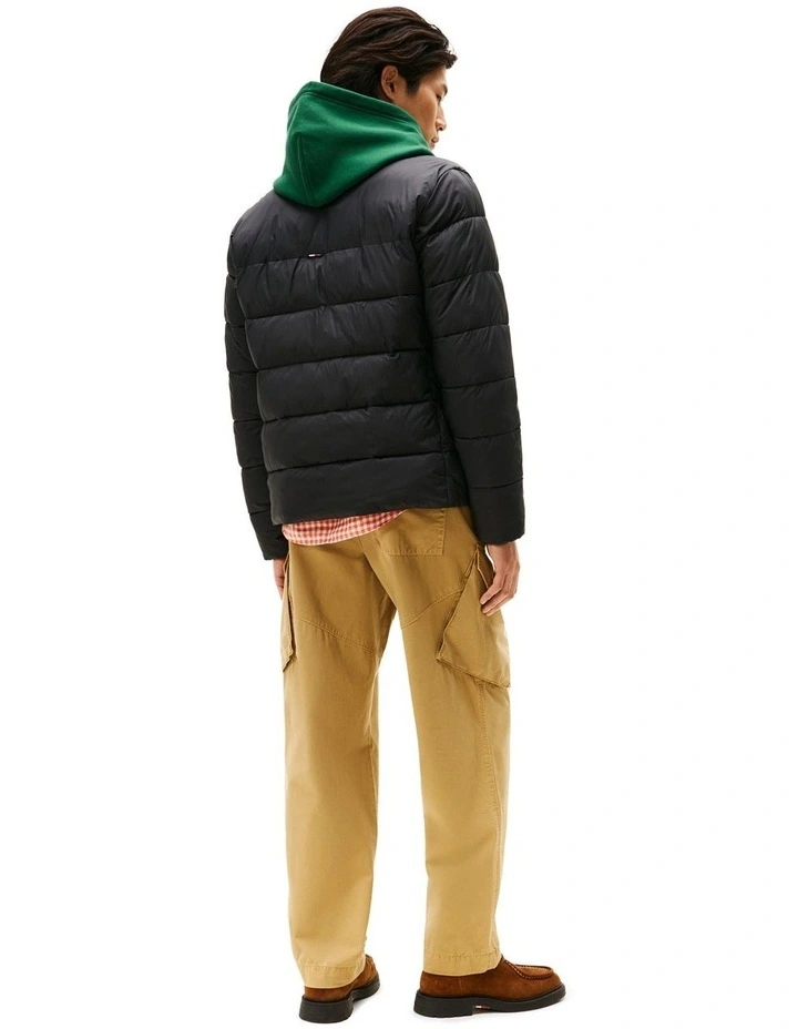 Stand Collar Jacket in Black image 3