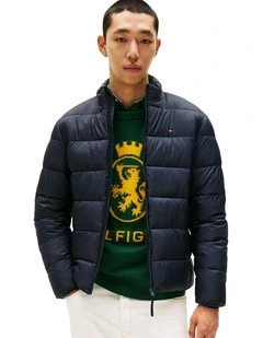 Stand Collar Jacket in Navy