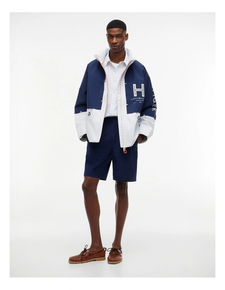 Waterproof Colour-Blocked Regatta Windbreaker in Blue image 5