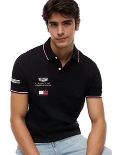 Cadillac Formula 1 Team Replica Polo Shirt in Black