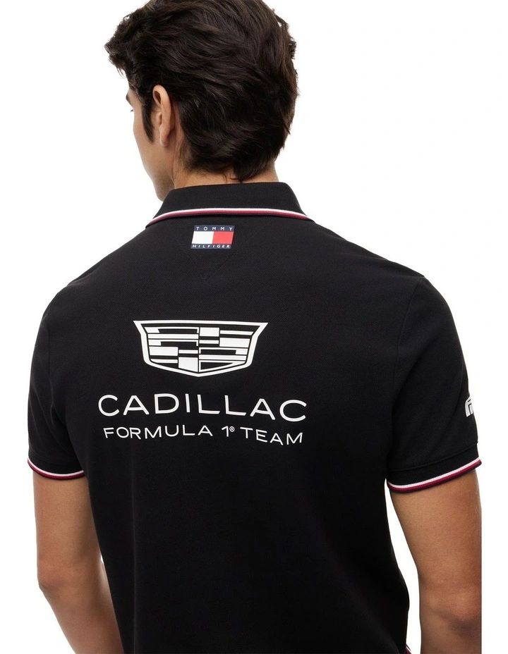 Cadillac Formula 1 Team Replica Polo Shirt in Black image 2