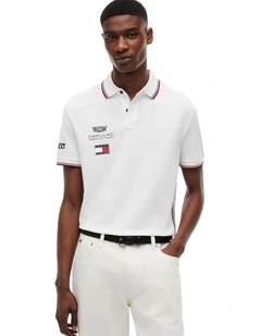 Cadillac Formula 1 Team Replica Polo Shirt in White