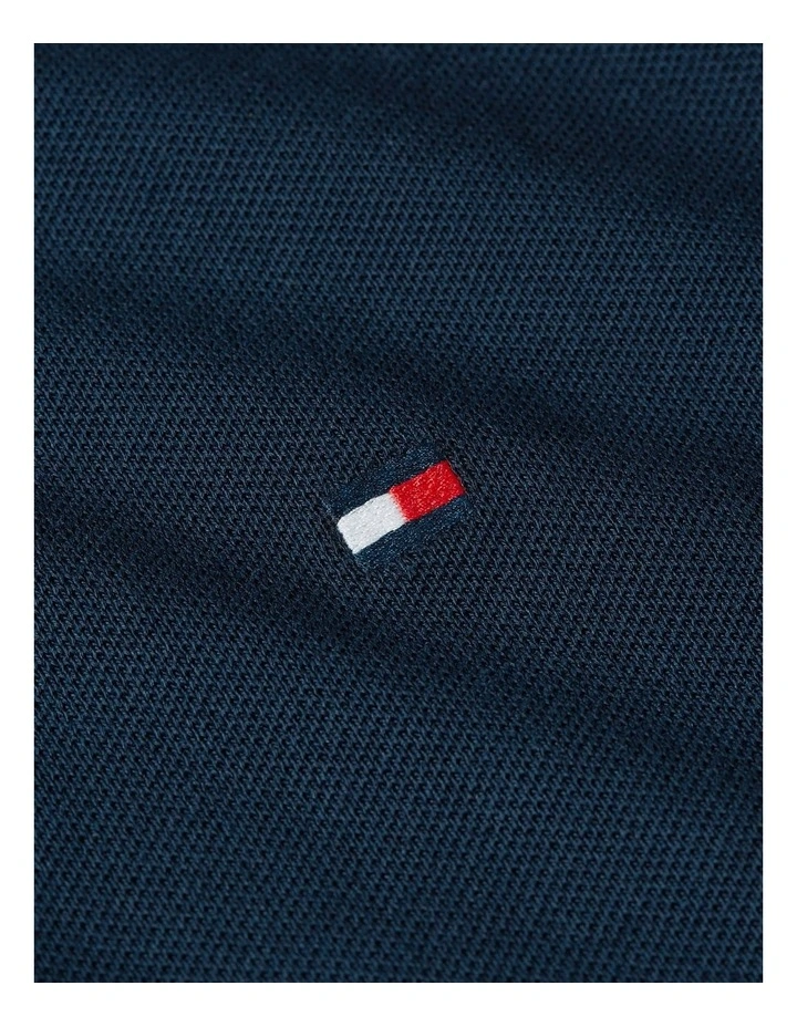 Regular Fit Collar Embroidery Polo Shirt in Navy image 6