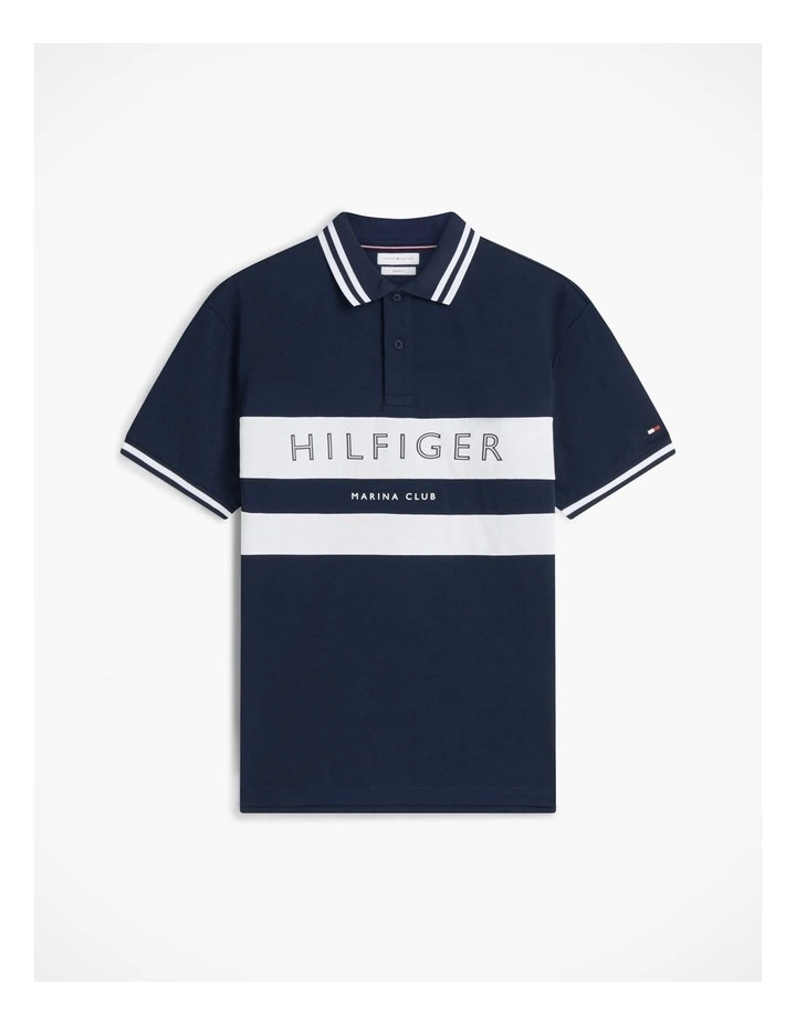 Regular Fit Logo Tipped Polo Shirt in Blue image 5