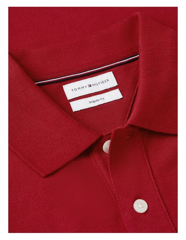 Flag Graphic Polo Shirt in Red image 5