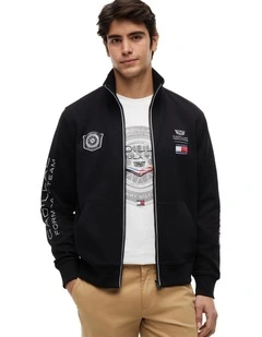 Cadillac Formula 1 Team Back Graphic Track Top in Black