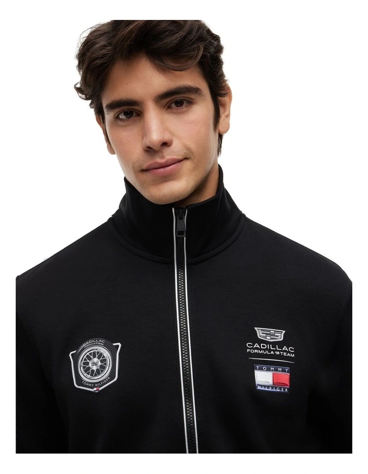 Cadillac Formula 1 Team Back Graphic Track Top in Black image 2