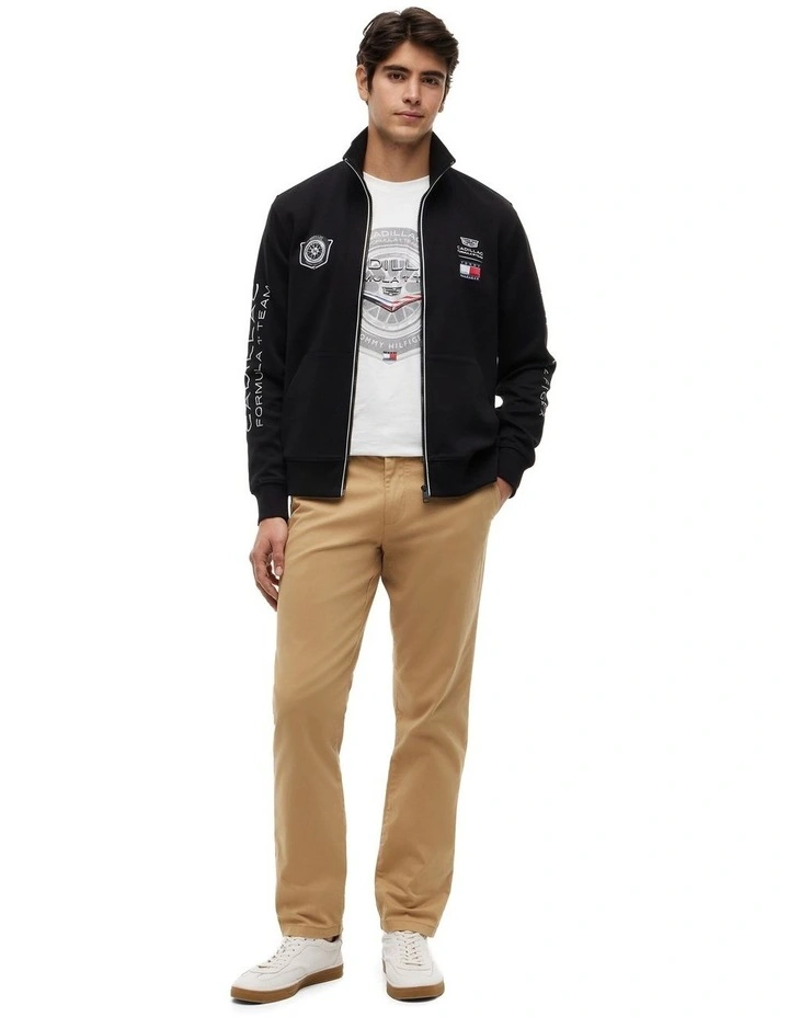 Cadillac Formula 1 Team Back Graphic Track Top in Black image 4