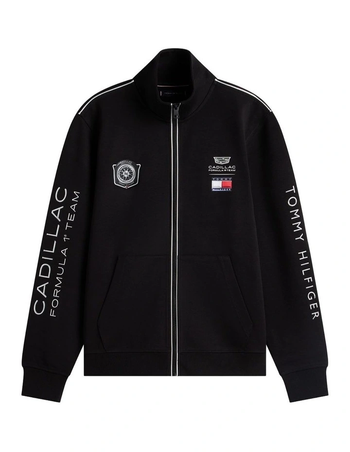 Cadillac Formula 1 Team Back Graphic Track Top in Black image 7