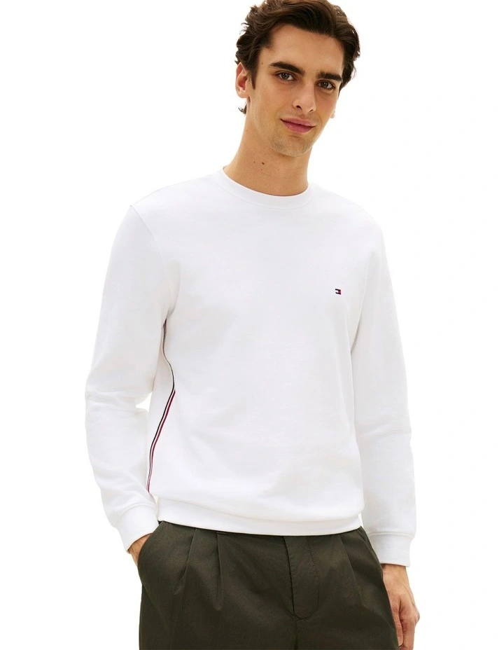 Global Cotton Sweatshirt in White image 1