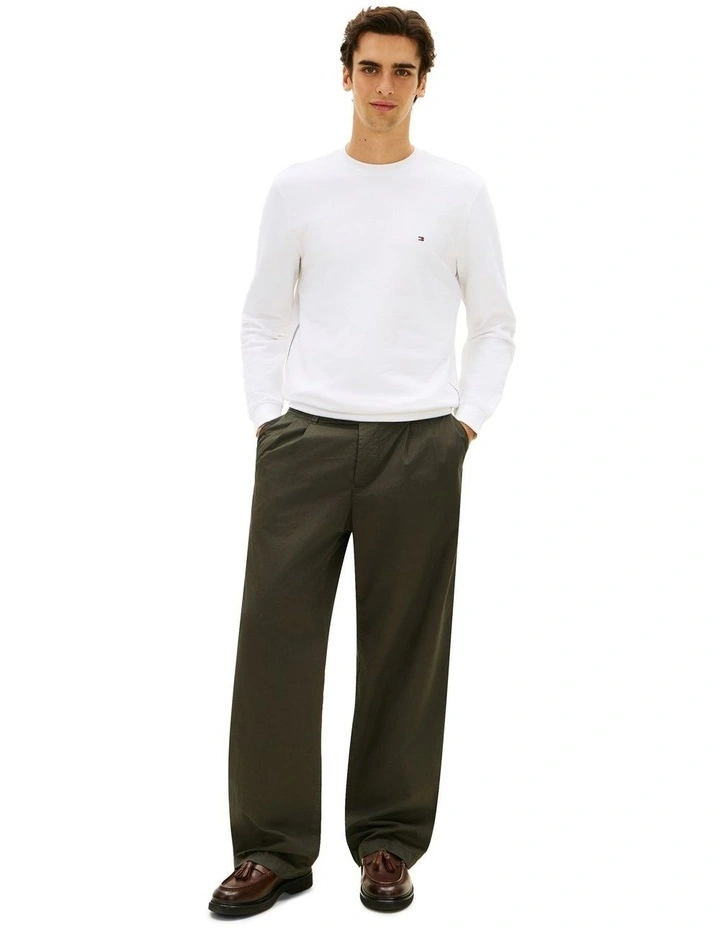 Global Cotton Sweatshirt in White image 4