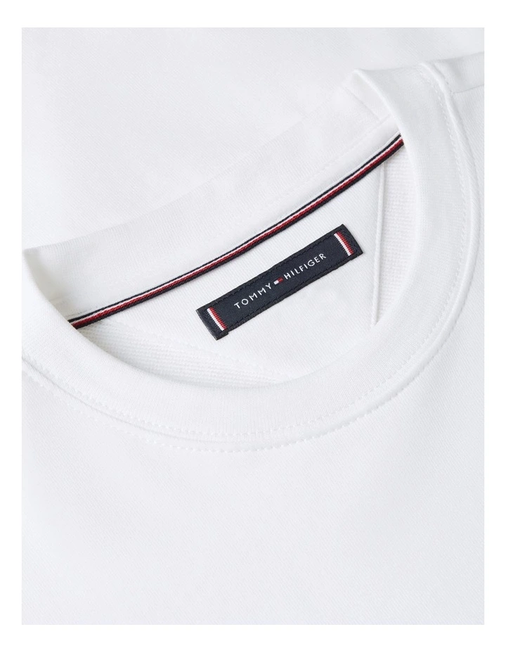 Global Cotton Sweatshirt in White image 5