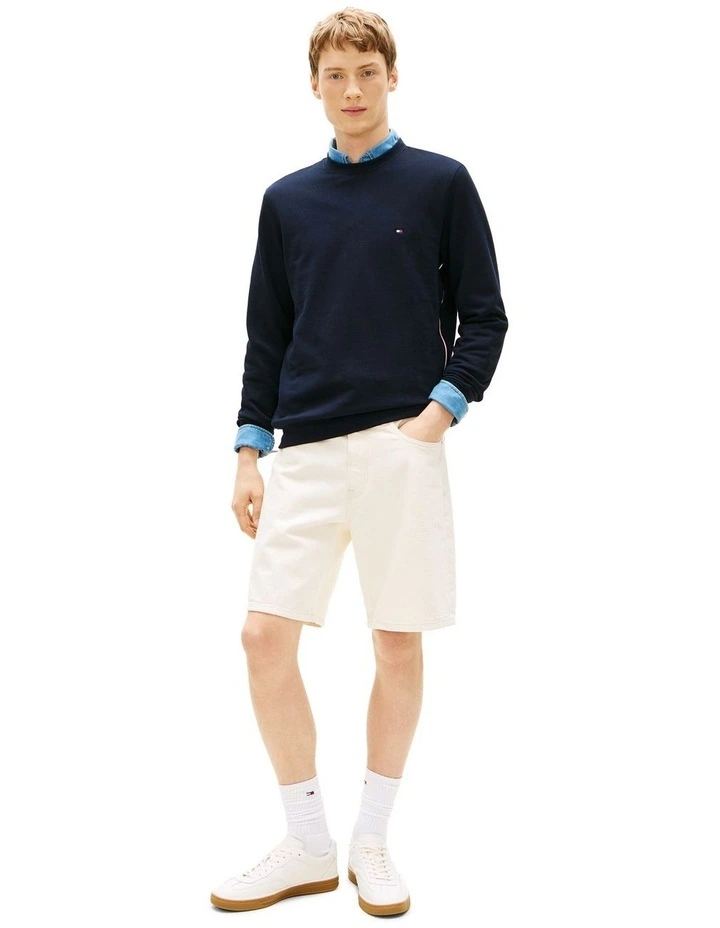 Global Cotton Sweatshirt in Navy image 4