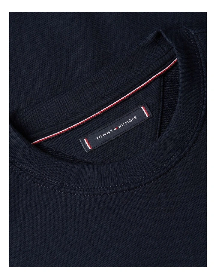 Global Cotton Sweatshirt in Navy image 5