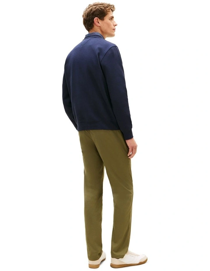 Embroidered Flag Sweatshirt in Navy image 3