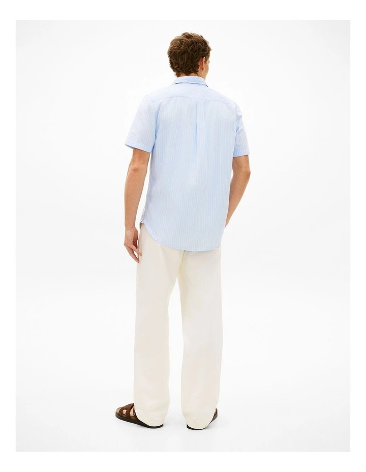 TH Flex Regular Fit Short Sleeve Shirt in Blue image 2