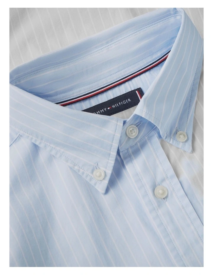 TH Flex Regular Fit Short Sleeve Shirt in Blue image 5