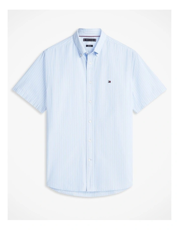 TH Flex Regular Fit Short Sleeve Shirt in Blue image 6