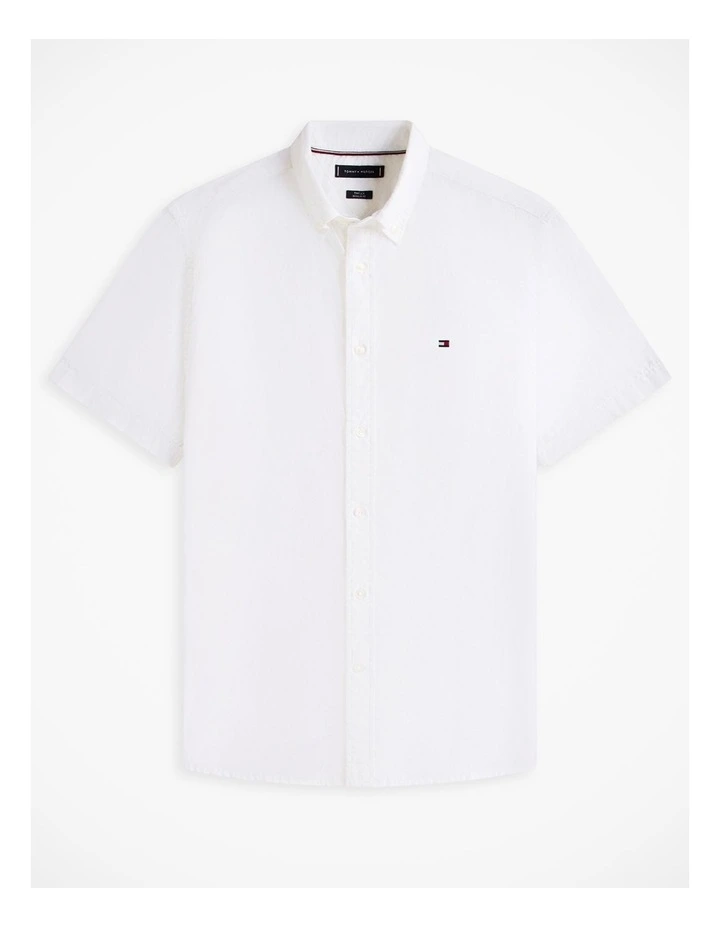 Core Cotton Poplin Shirt in White image 6