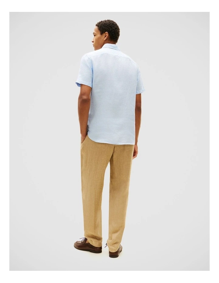 Pigment Dyed Linen Shirt in Blue image 2