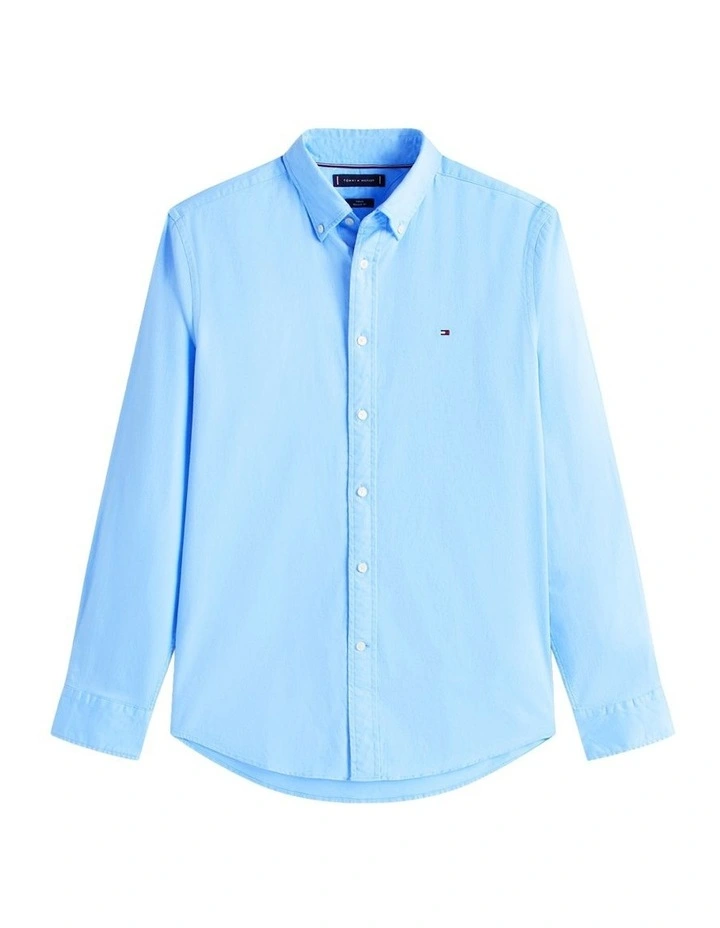 TH Flex Regular Fit Flannel Shirt in Blue image 5