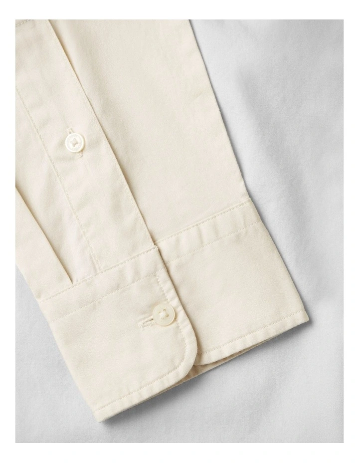 TH Flex Regular Fit Button-Down Shirt in Beige image 6