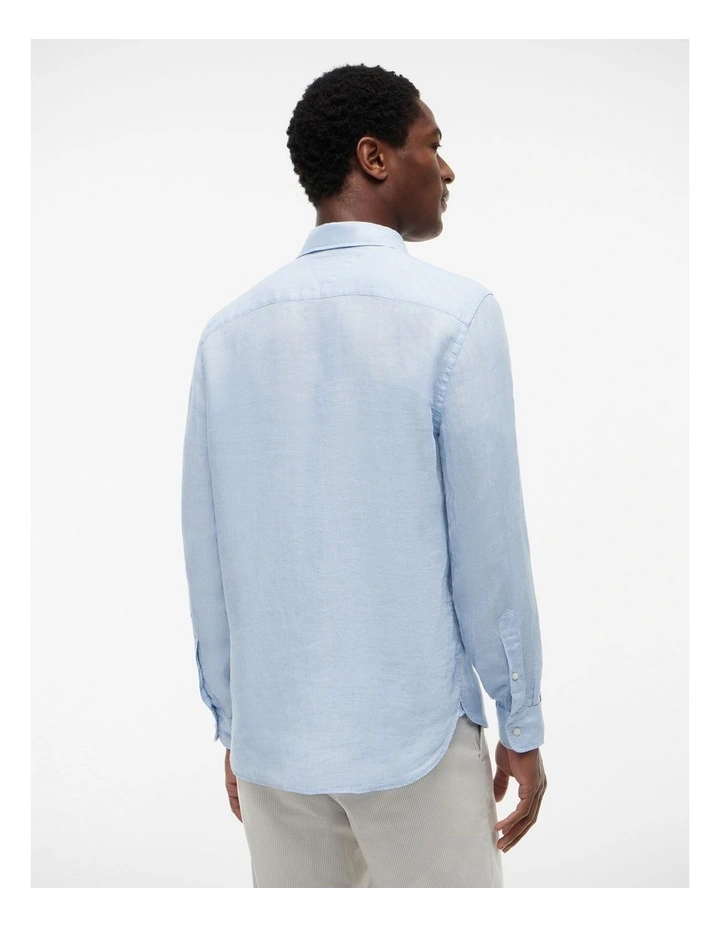 Pigment Linen Shirt in Blue image 2