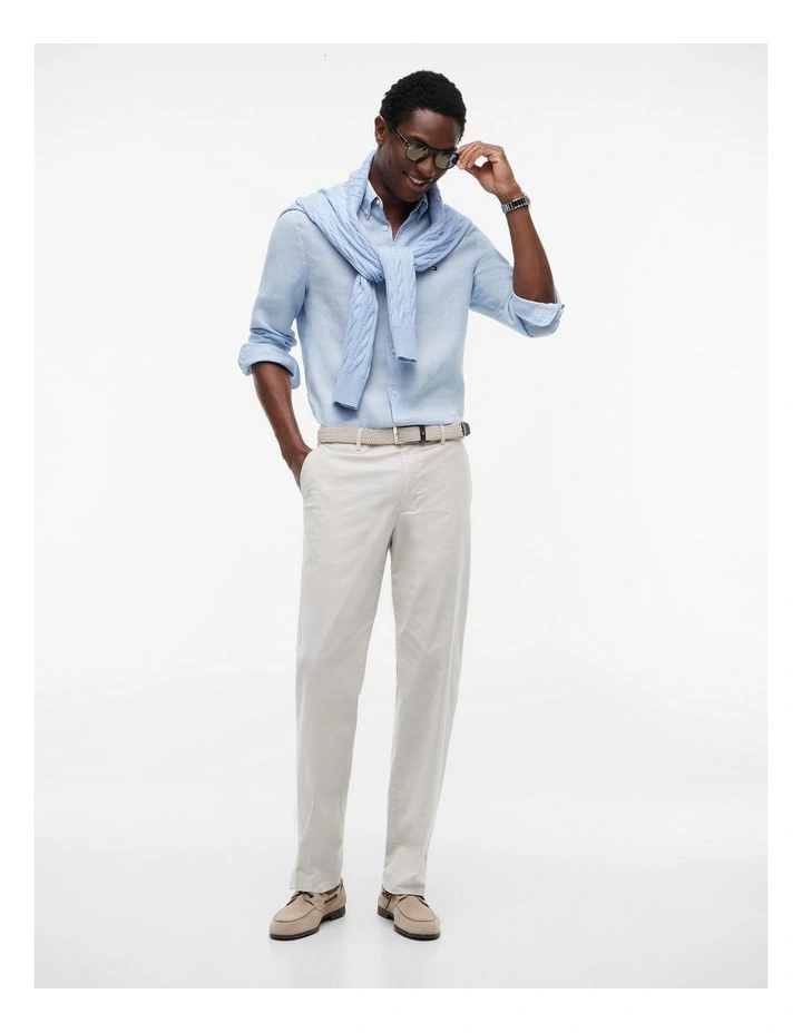Pigment Linen Shirt in Blue image 3