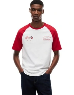 Cadillac Formula 1 Team Back Graphic Raglan T-shirt in Multi