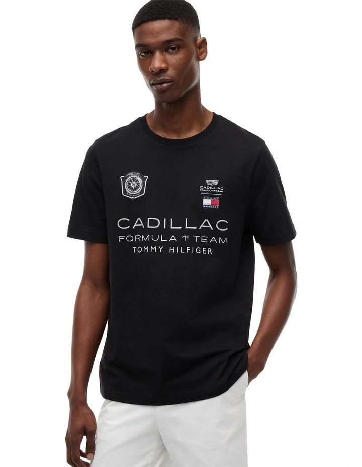 Cadillac Formula 1 Team Back Graphic T-shirt in Black image 1