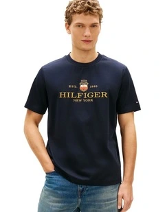 Icon Graphic Tee in Navy