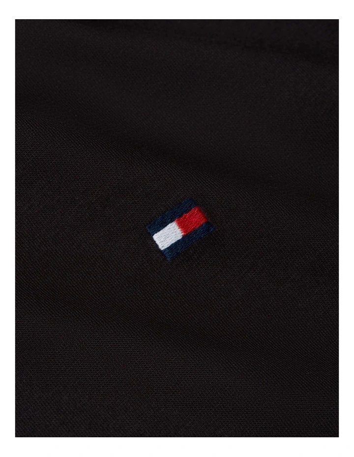 Global Stripe Side Seam Jersey T-Shirt in Black image 4