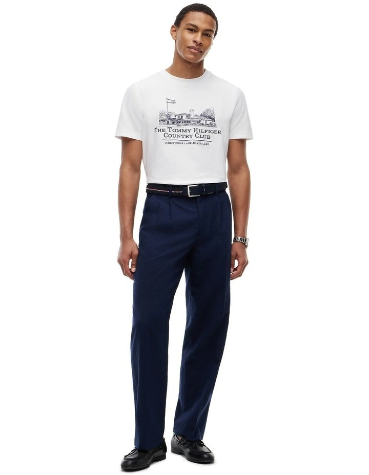 Graphic Embroidery Jersey T-Shirt in White image 4