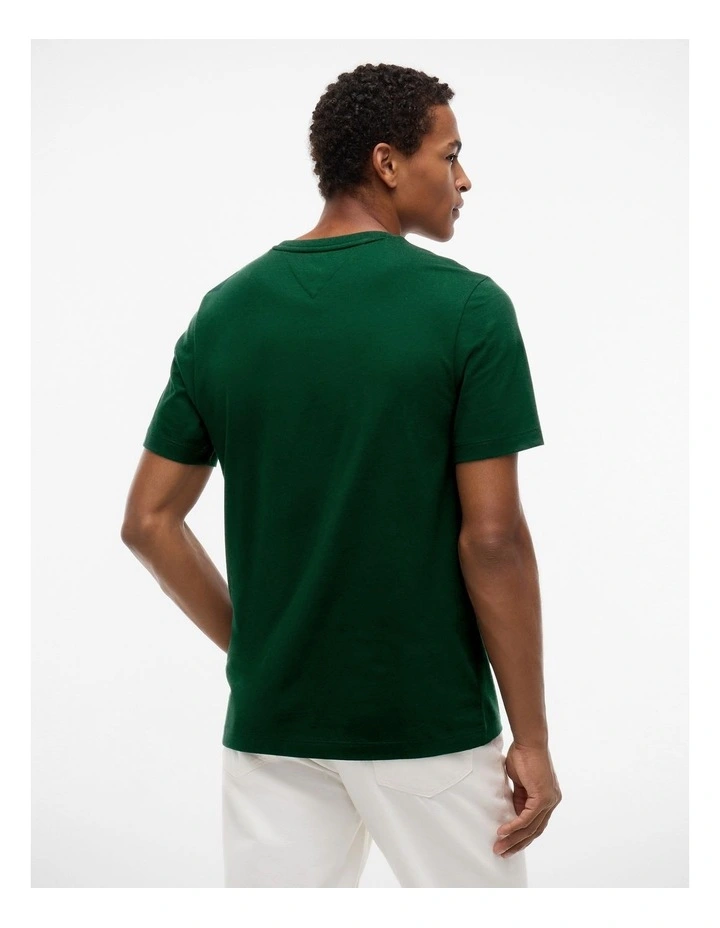 Essential Cotton Tee in Green image 2
