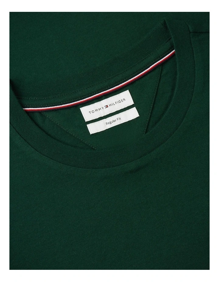 Essential Cotton Tee in Green image 5