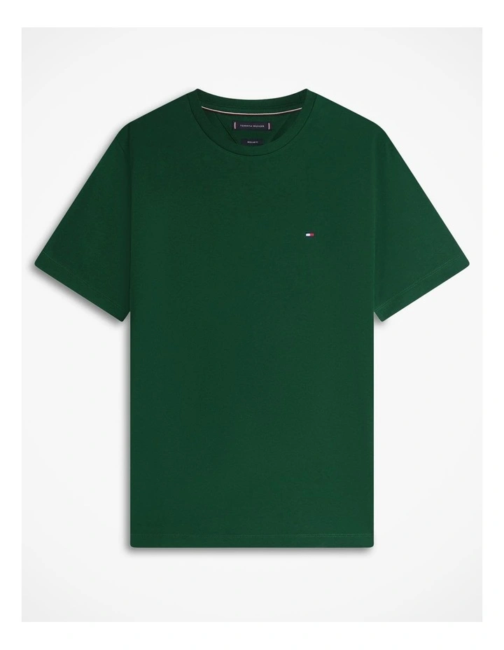 Essential Cotton Tee in Green image 6