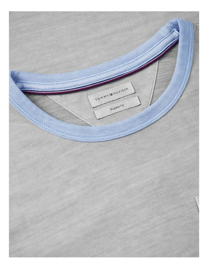 Patch Pocket Washed T-Shirt in Blue image 5