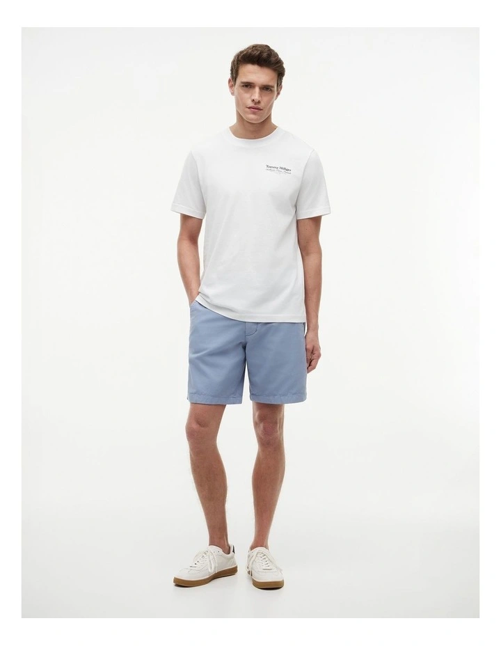 Back Graphic Jersey Crew Neck T-Shirt in White image 4