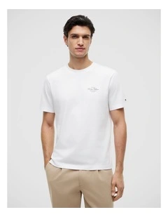 Back Logo Jersey T-Shirt in White