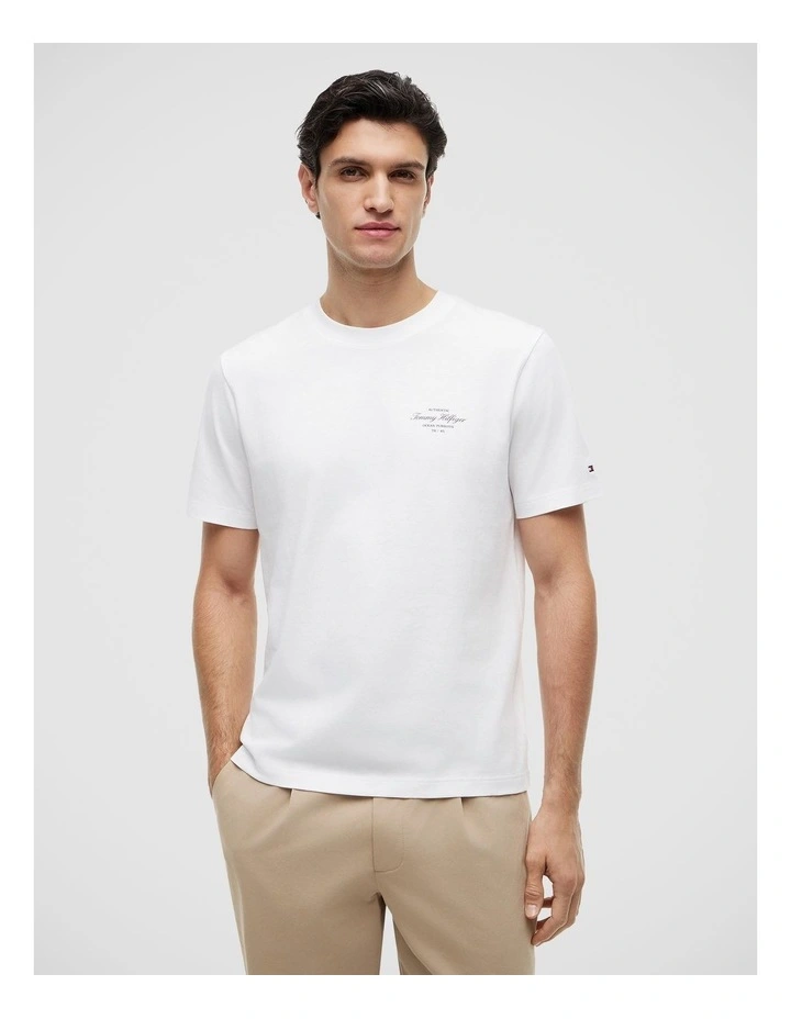 Back Logo Jersey T-Shirt in White image 1