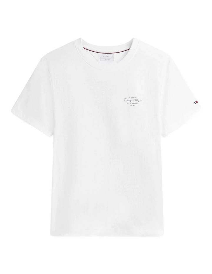 Back Logo Jersey T-Shirt in White image 5